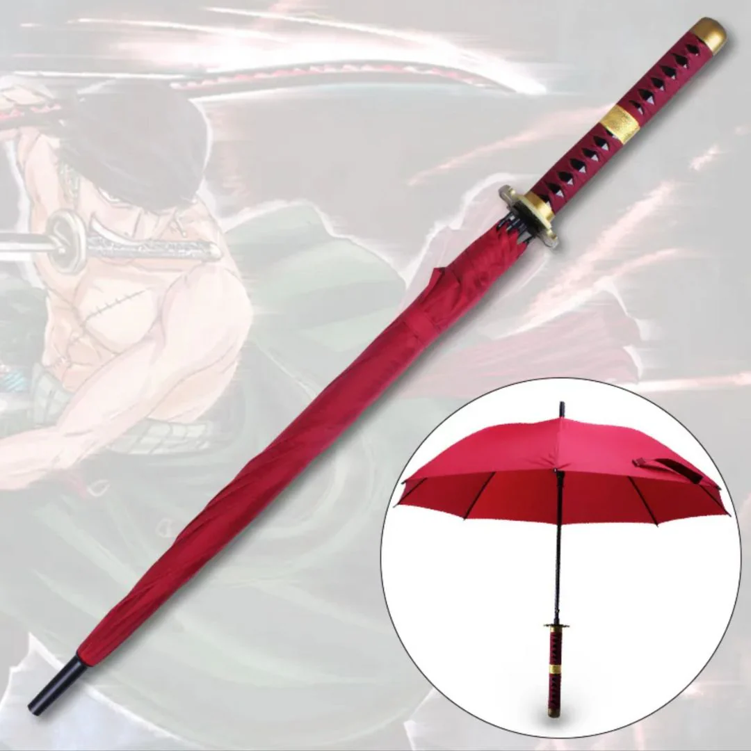 Demon Slayer Katana Umbrella With Long Handle | Samurai Sword with Cover [105 cm, 16 Ribs] - Image 8