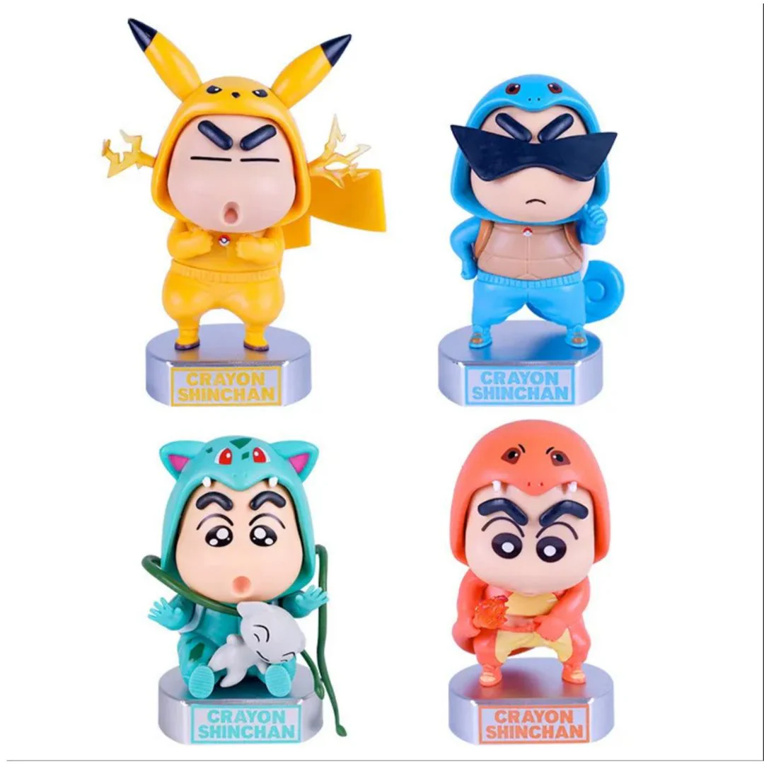 Kawaii Shin-chan Figurine Ft. Pokemon | Shin-Chan in Pokemon Cosplay Dress - Image 2