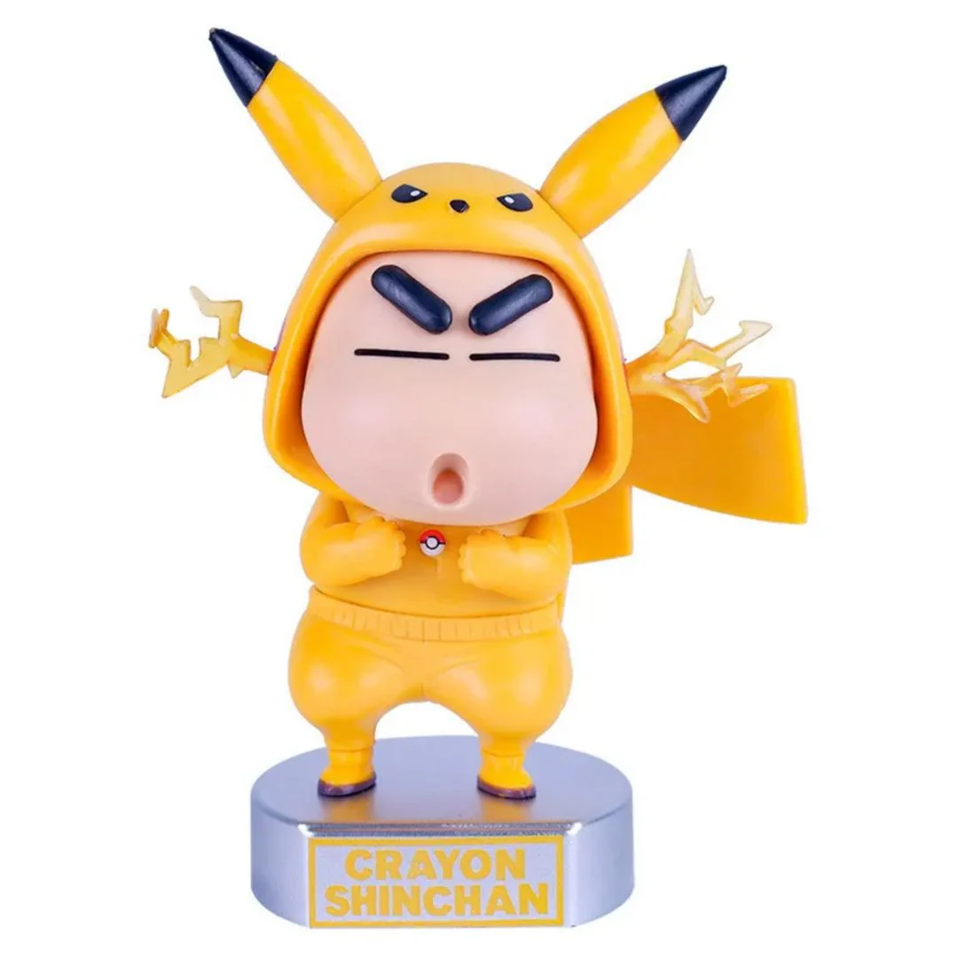 Kawaii Shin-chan Figurine Ft. Pokemon | Shin-Chan in Pokemon Cosplay Dress - Image 6