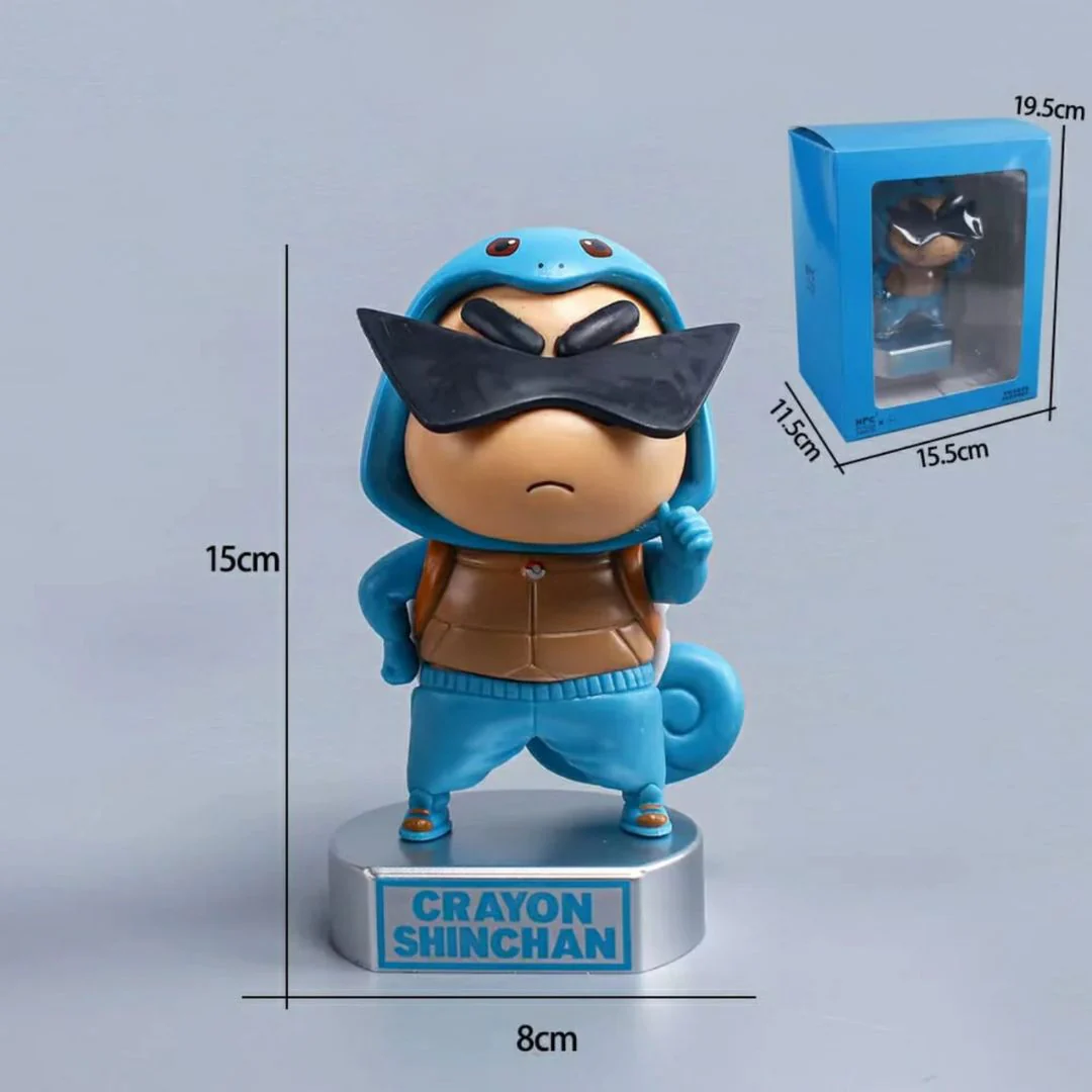 Kawaii Shin-chan Figurine Ft. Pokemon | Shin-Chan in Pokemon Cosplay Dress - Image 8