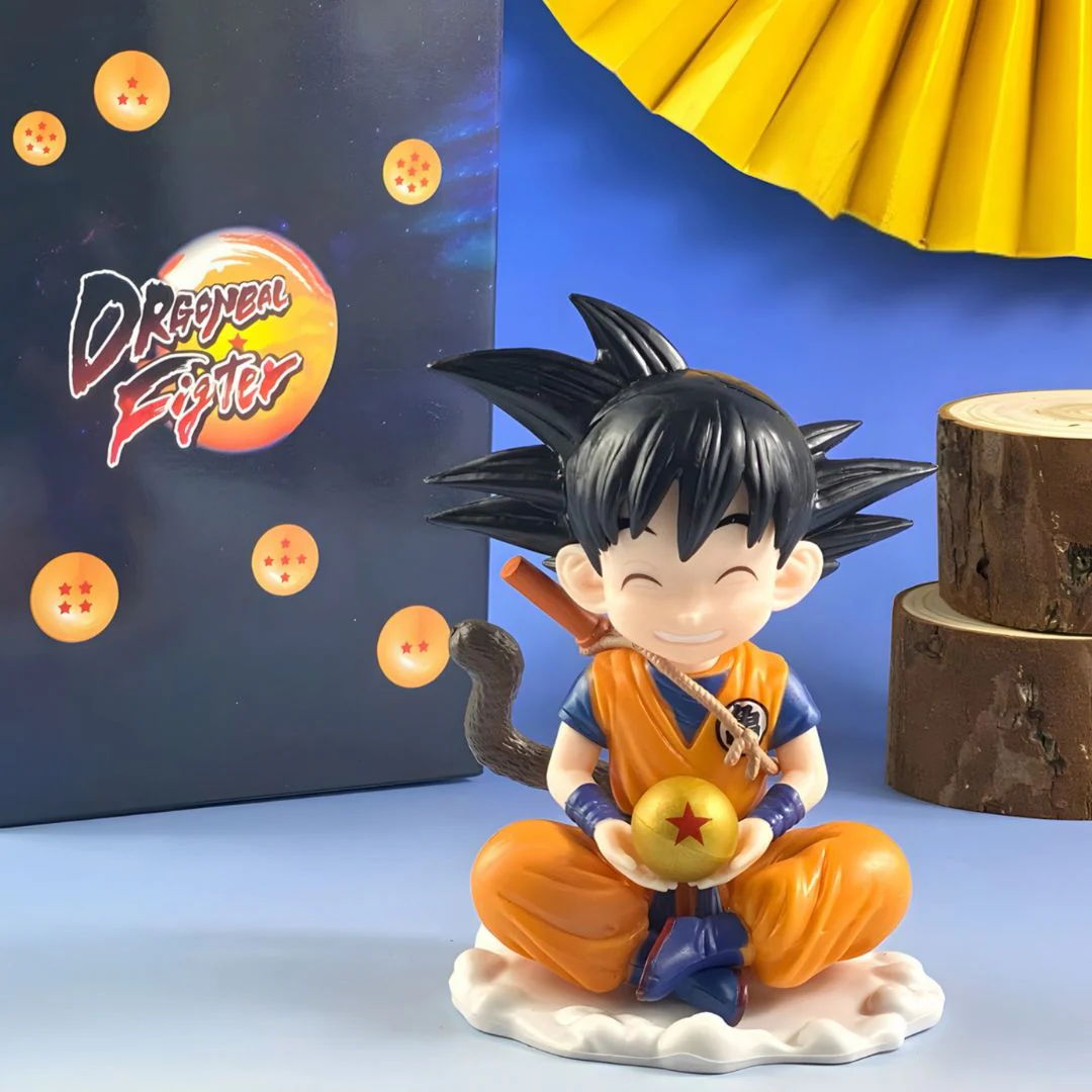Kid Goku Sitting Figure – Dragon Ball Collectible PVC Anime Statue - Image 2