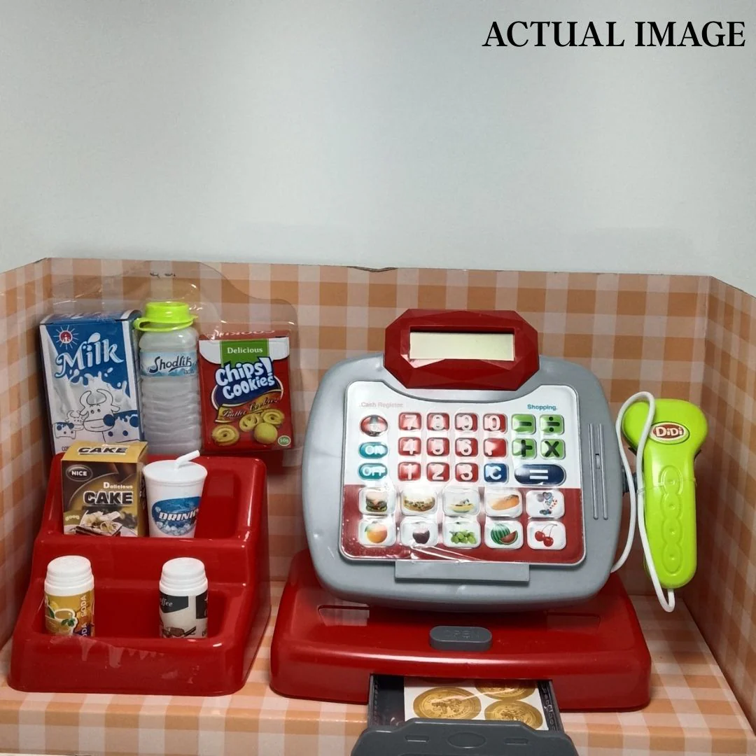 Kids Cash Register Toy | Educational Supermarket Role Play Set for Ages 3+ - Image 4