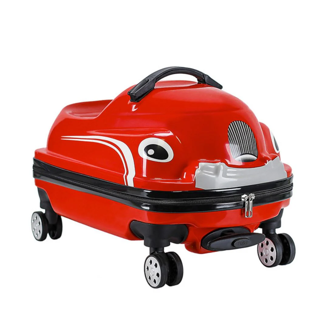 WheelyWagon Kids RideOn Bag – Car Style Hard Shell Travel Trolley for Toddlers - Image 4