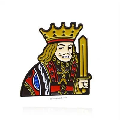 King and Queen - Metal Brooch - Image 5