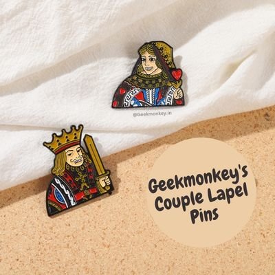 King and Queen - Metal Brooch - Image 7