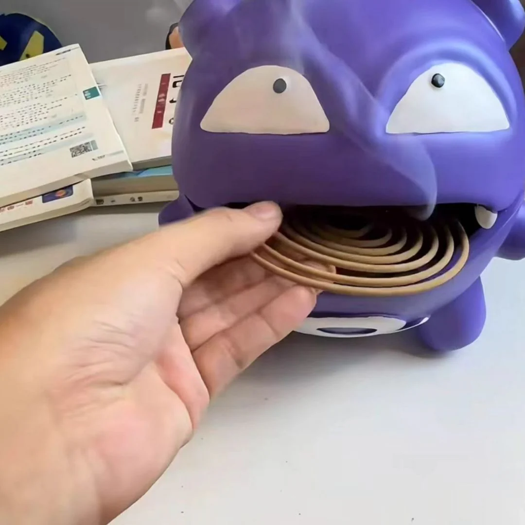 Koffing Mosquito Coil Holder | Anime-Inspired Incense Burner n Ash Collector - Image 3
