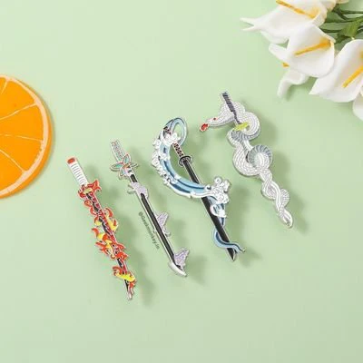 Kool Katana - Metal Brooch