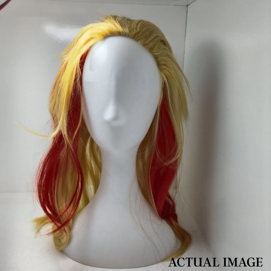 Demon Slayer Kyojuro Rengoku Cosplay Wig – Flame Hashira Heat-Resistant Synthetic Hair - Image 6