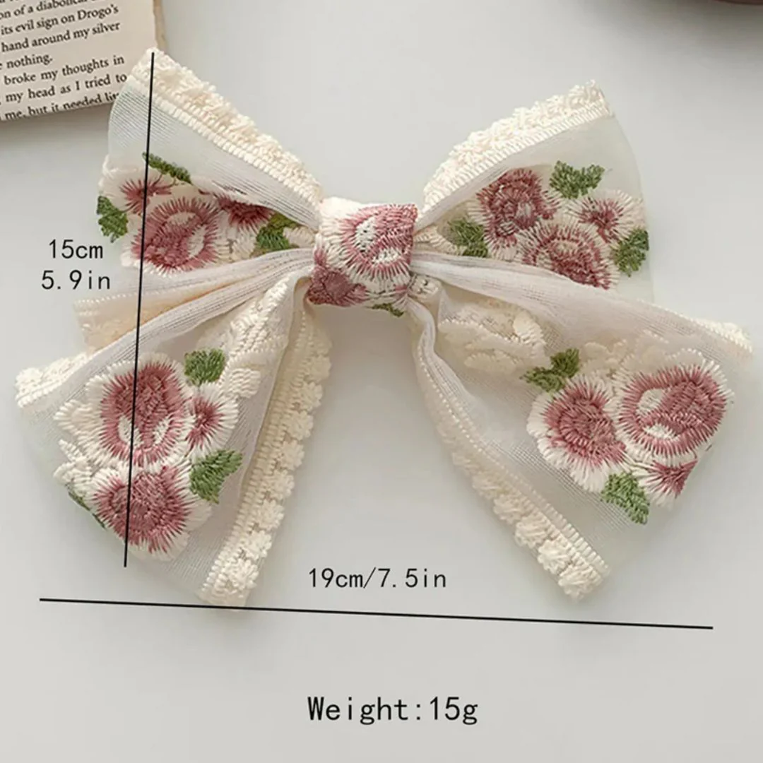 Elegant Lace Bow Hair Clip – Soft, Breathable n Stylish - Image 4