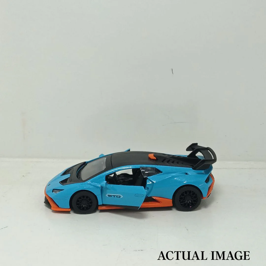 MSZ Official 1:40 Lamborghini Huracan STO Die-Cast Car – Blue Edition | Official Licensed Die-Cast - Image 7