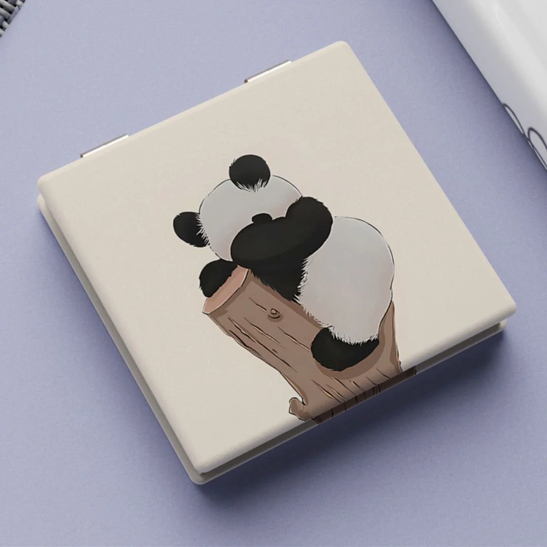 Lazy Panda Pocket Mirror | Gifts for Girls [High Resolution Print] - Image 5