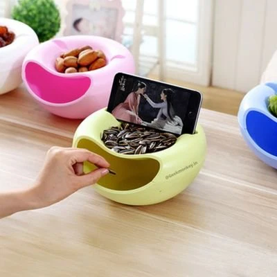 Lazy Snack Bowl with Mobile Bracket