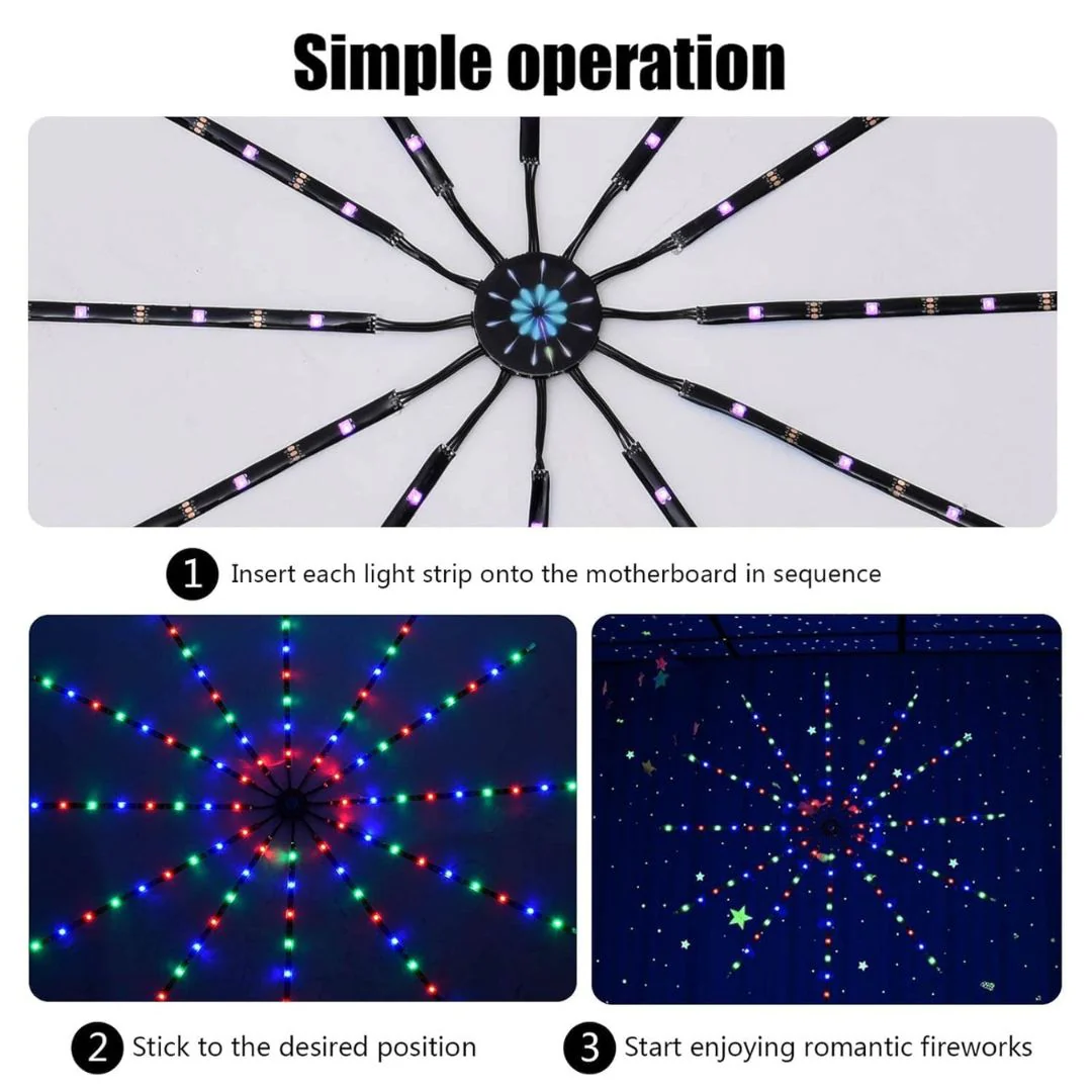 LED Firework Strip Light | Sound Operated Firework Launch Effect LED Strip - Image 4