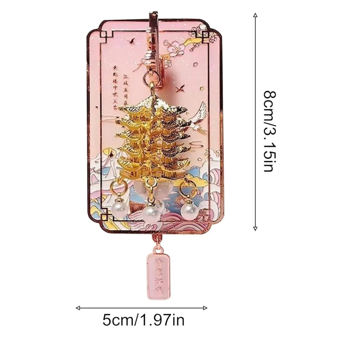 Light-Up Lantern Fridge Magnet | LED Pagoda Decorative Magnet - Image 3