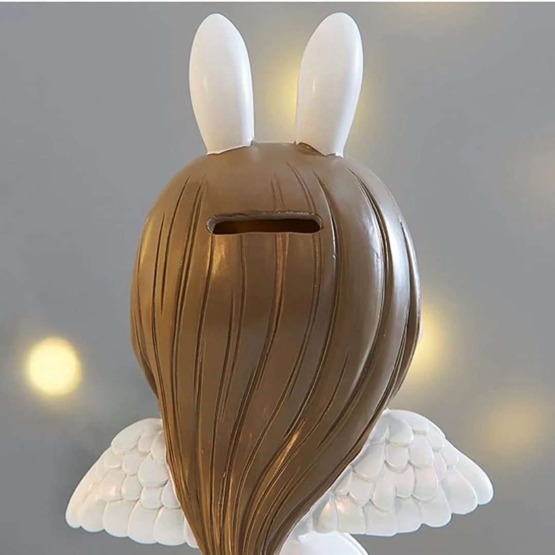 Little Fairy Coin Bank | Angel Statue Decor - Image 3