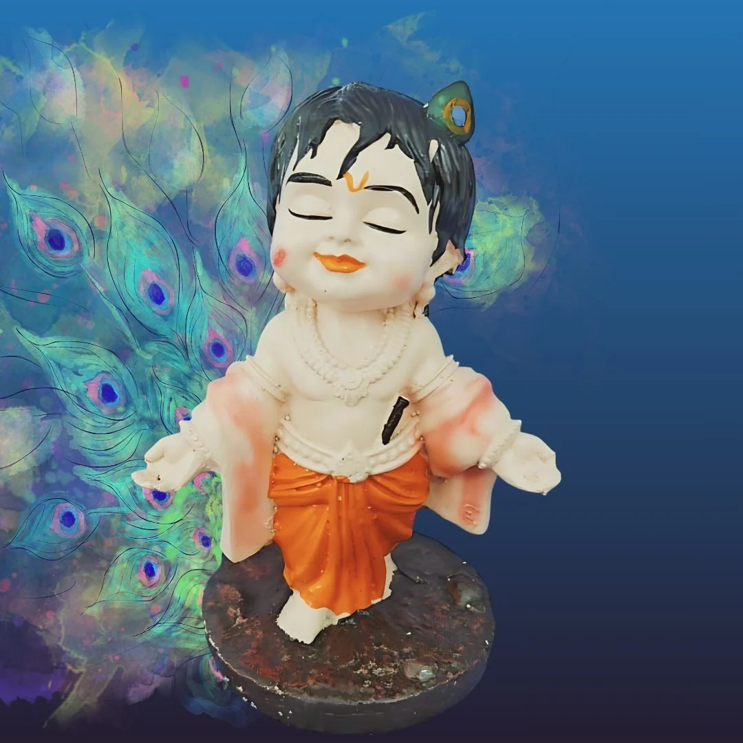 Little Kanha Figurine | Krishna Car Dashboard Idol