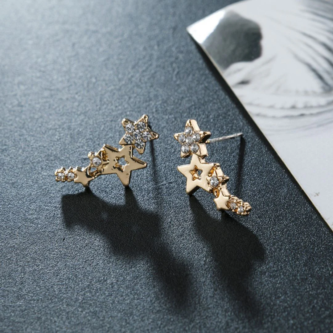 Little Star Ear Stud | Shimmery Ear Lobe Stud - Image 2