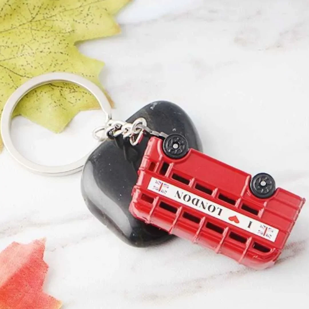 London Red Bus Keychain | Cool Souvenir Gift 3D Die Cast London Bus - Image 3