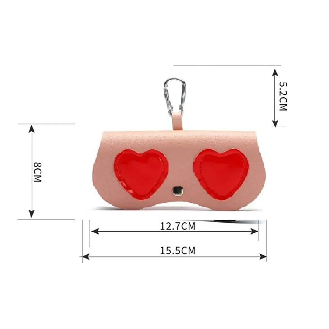 Love Eyes Sunglass Case - Faux Leather - Image 3