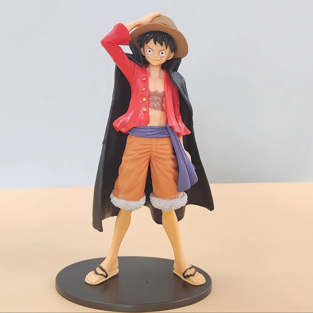 Luffy Black Cloak Figurine | 16.5 cm Anime Collectible Model for Weebs