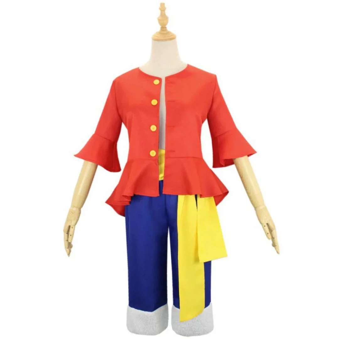 Luffy Cosplay Costume – One Piece Anime Outfit Set for Adults - Image 2