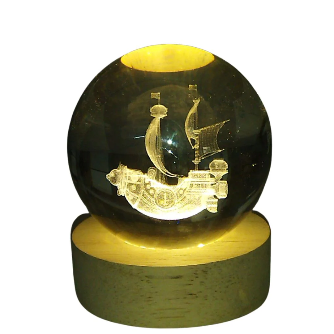 Luffy's Crew Crystal Lamp | One Piece Theme Crystal Lamp - Image 3