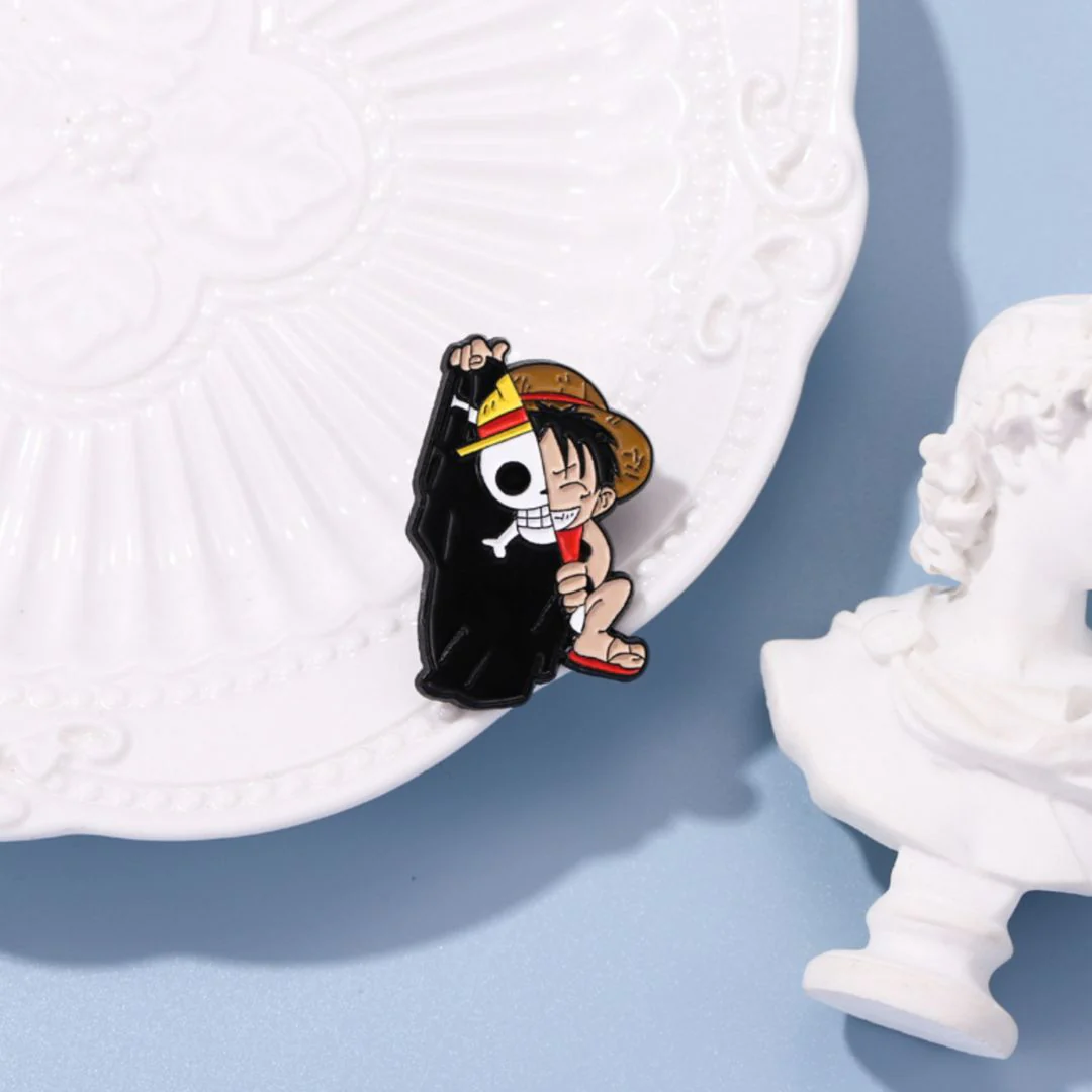 The Straw Hat Captain Lives On! Luffy One Piece Enamel Pin - Image 3
