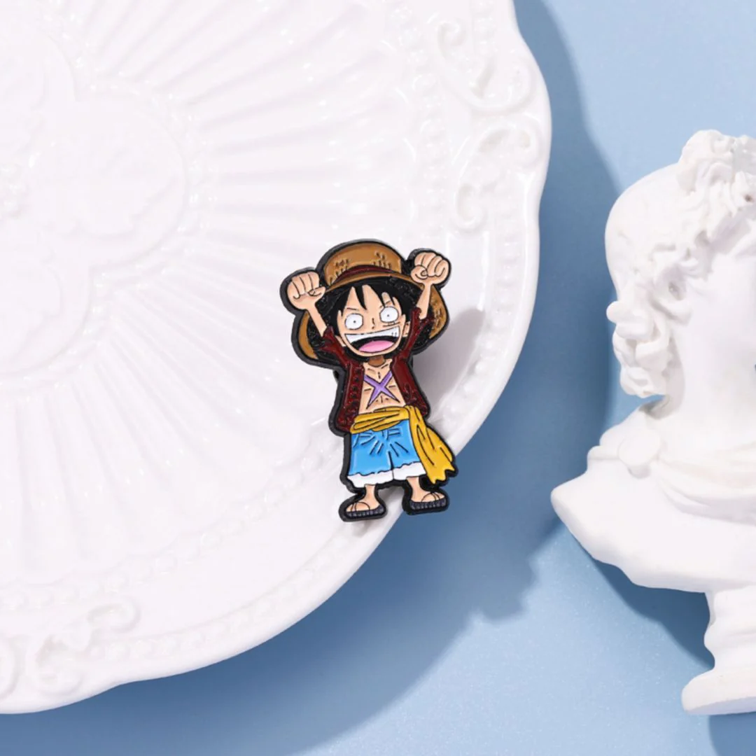 The Straw Hat Captain Lives On! Luffy One Piece Enamel Pin - Image 5