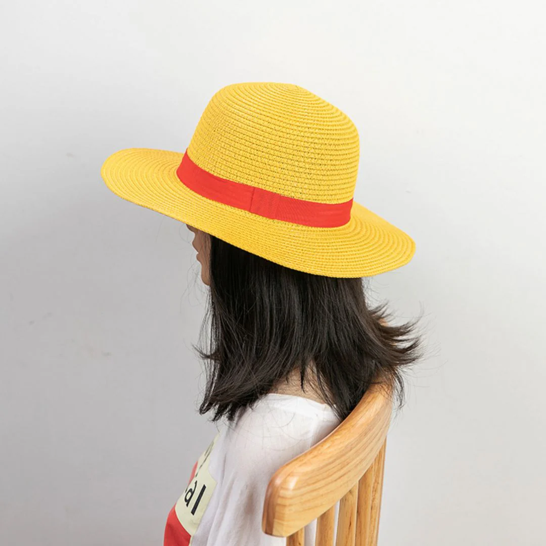 Monkey D. Luffy-Inspired Cosplay Straw Hat (Yellow) - Image 2