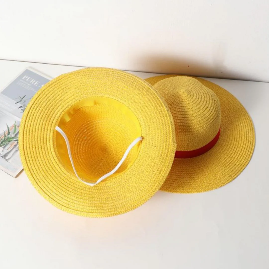 Monkey D. Luffy-Inspired Cosplay Straw Hat (Yellow) - Image 3