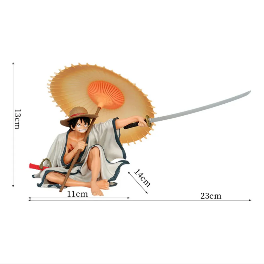 Luffy Samurai Statue | One Piece Figurine with Umbrella - Image 3