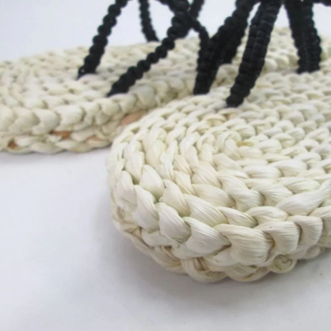 Luffy Straw Sandals | Anime Cosplay Flip Flops Handmade - Image 4