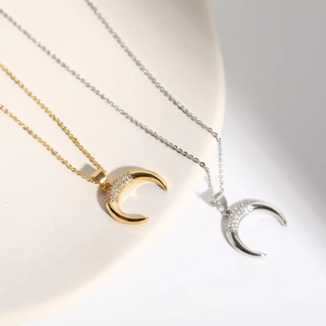 Mini Crescent Moon Necklace | Gift for Girls | Jewelry for Teens