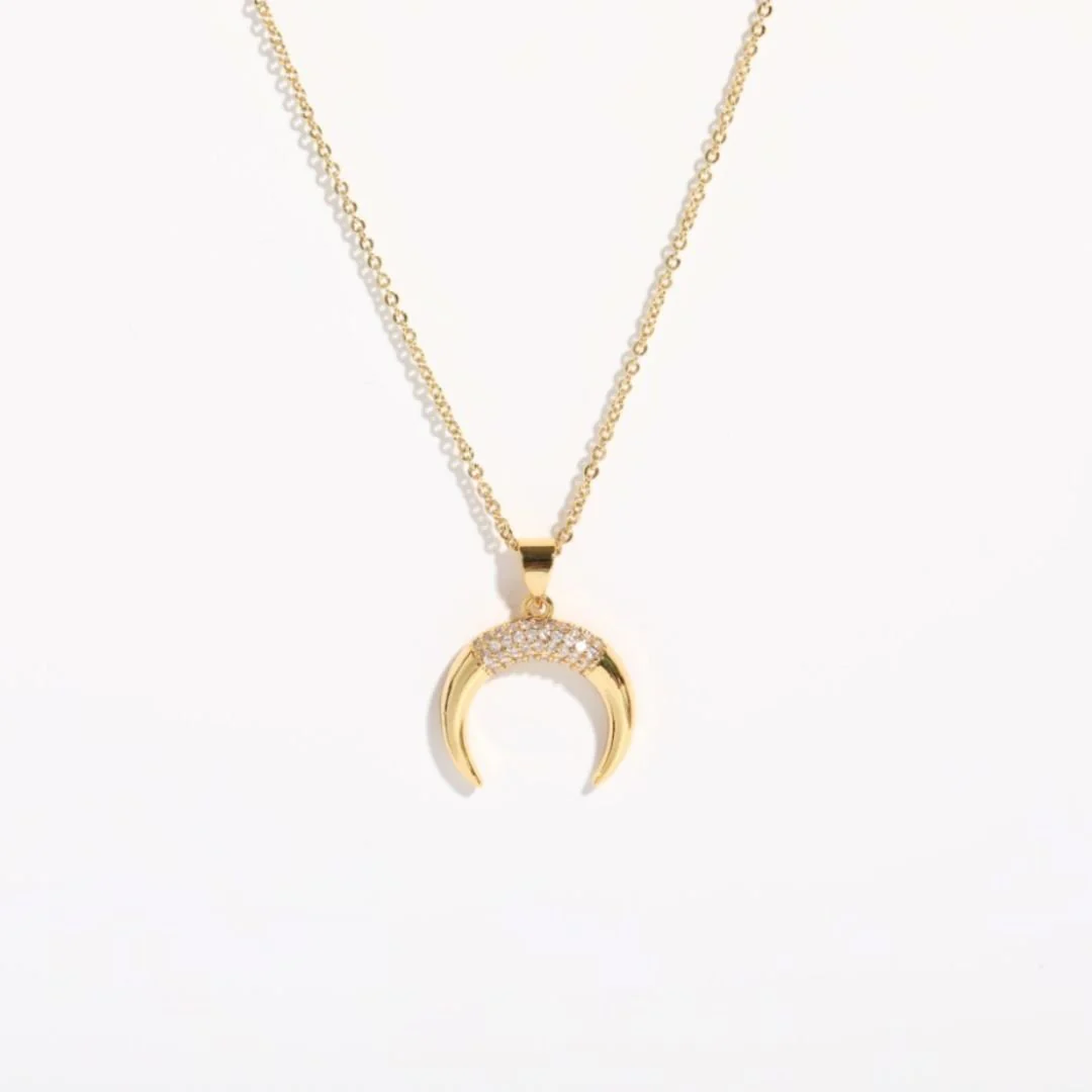 Mini Crescent Moon Necklace | Gift for Girls | Jewelry for Teens - Image 3