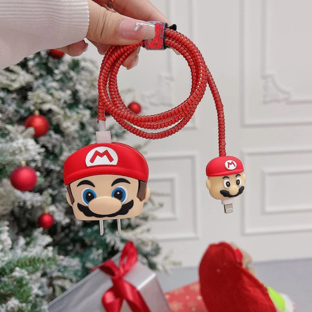 Mario Apple Charger Cover | Game Theme 20 W Charger Cover - Image 2
