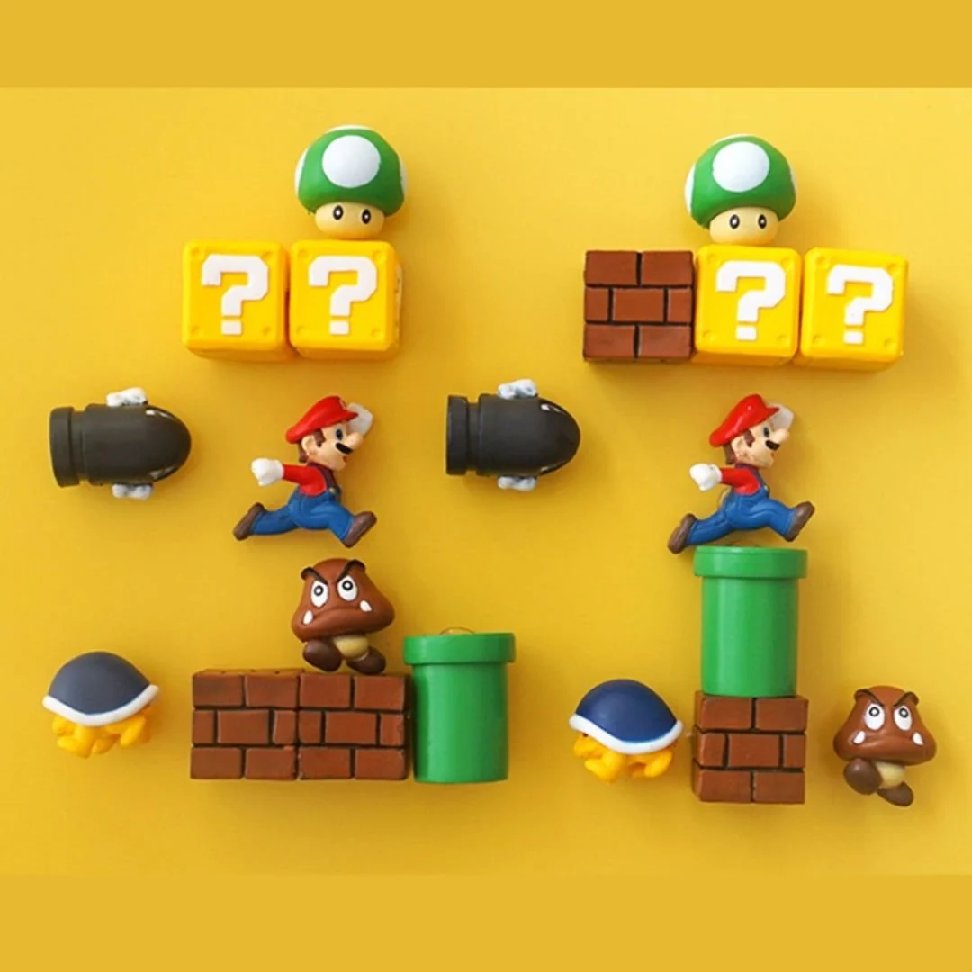 My Favorite Plumber - Fridge Magnet Set for Mario Fans