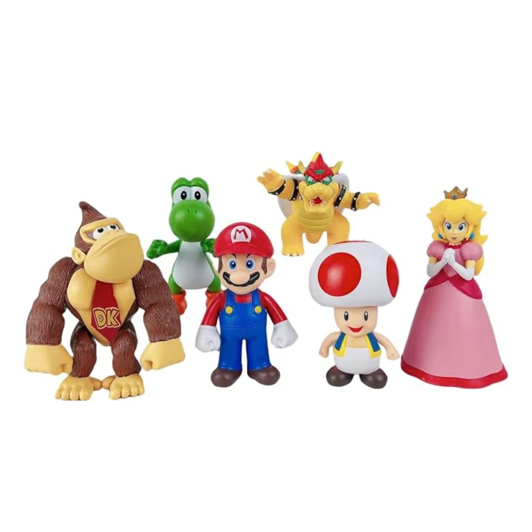 Mario Figurine Set | My Favorite Plumber Set of 6 Figurines - Image 3