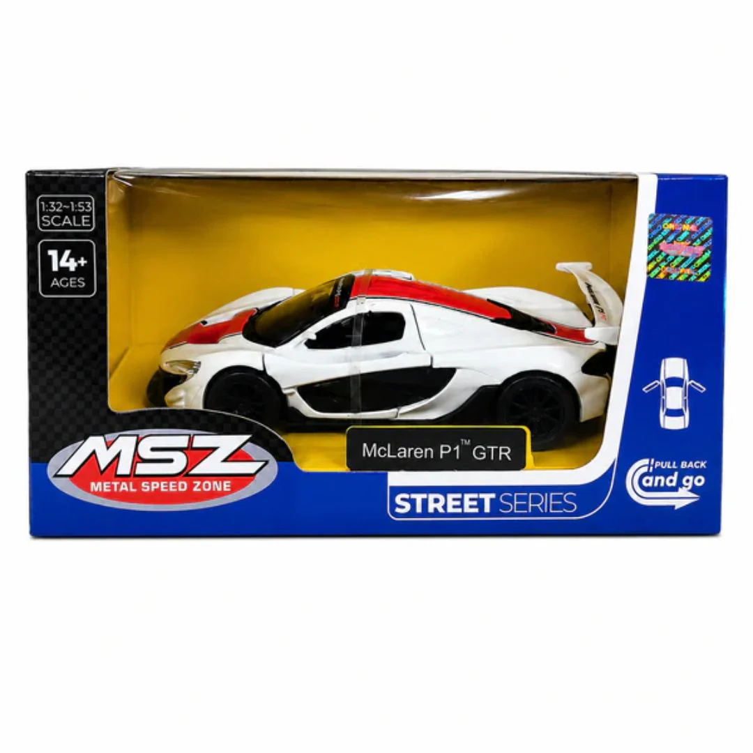 MSZ McLaren P1 GTR Die Cast Pull Back Model Car - Image 5