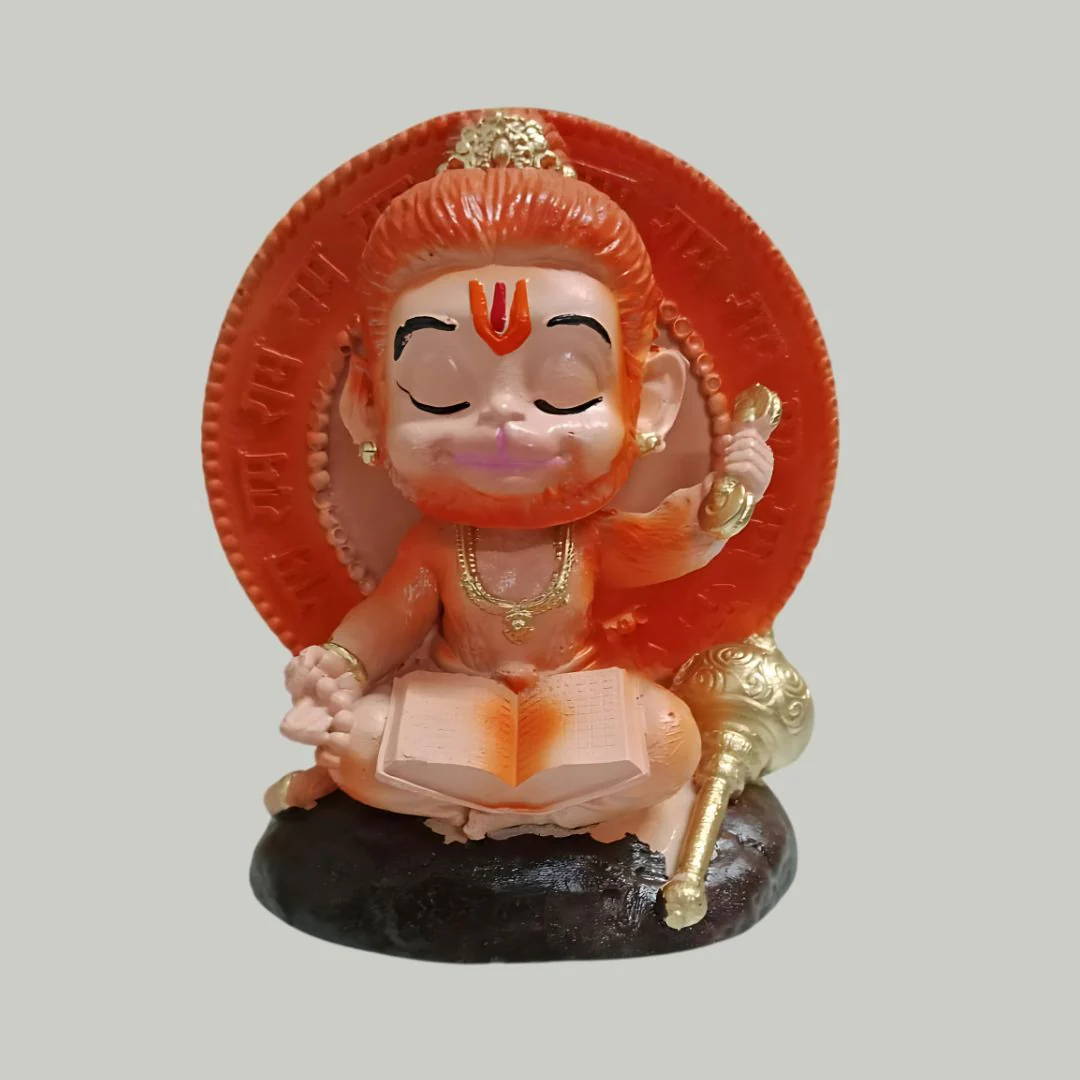 Meditating Bal Hanuman Idol | Car Dashboard Idol - Image 3