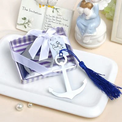 Metal Anchor Bookmark with Tassel - Image 3