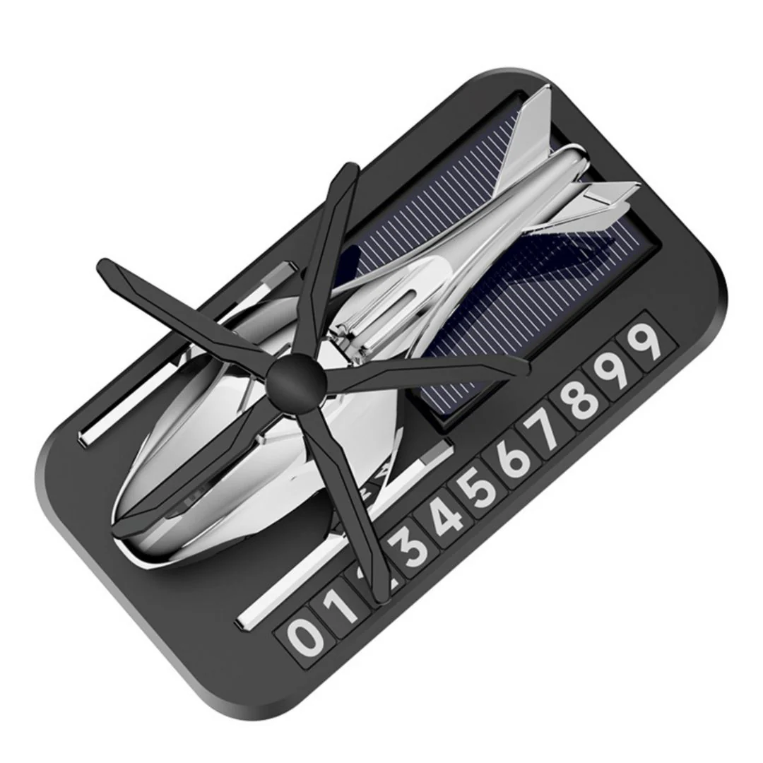 Metal Helicopter Solar Perfume | Perfume with Car Parking Display - Image 4