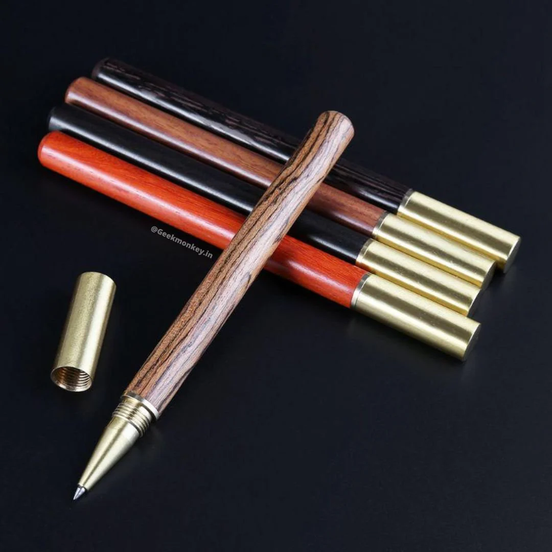 Wooden Look Metal Roller Ball Pen | Be Classy | Retirement Gifts - Image 5