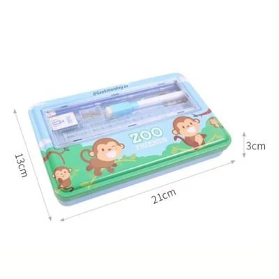 Metal Wide Pencil Box - All in One - Image 3