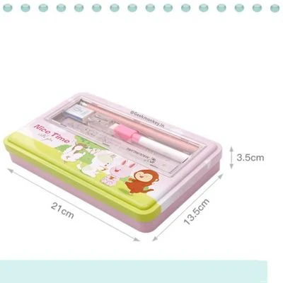 Metal Wide Pencil Box - All in One - Image 4