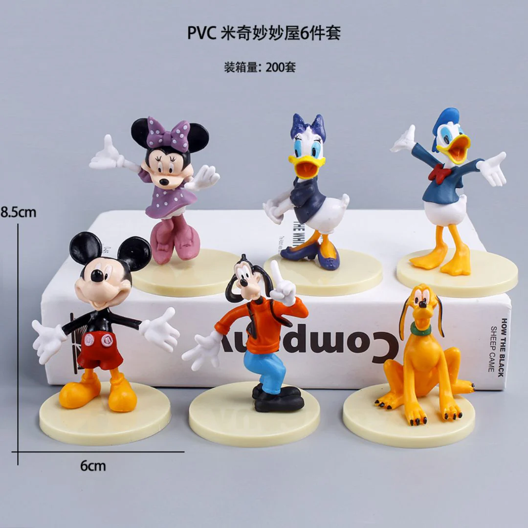Mickey and Friends Figurines | Car Decor Cartoon Set - Image 2