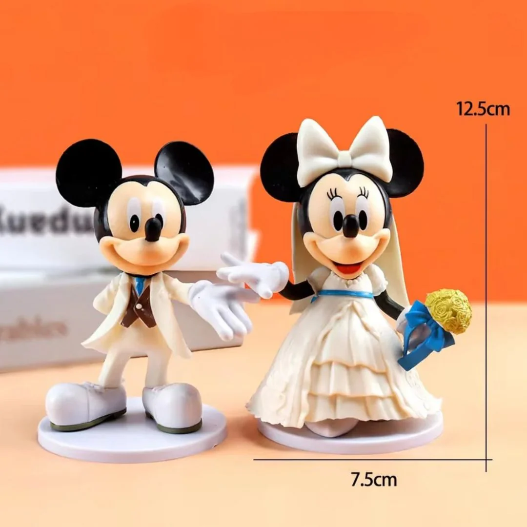 Mickey Weds Minnie Figurine | Newly Wed Couple Figurine - Image 3