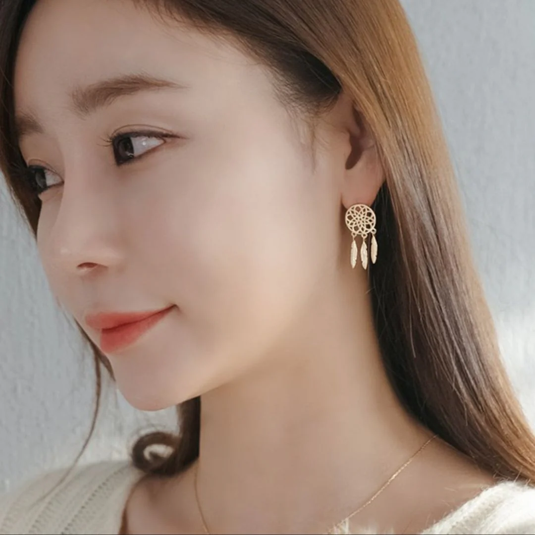 WhisperCatch – Mini Dreamcatcher Studs - Image 2