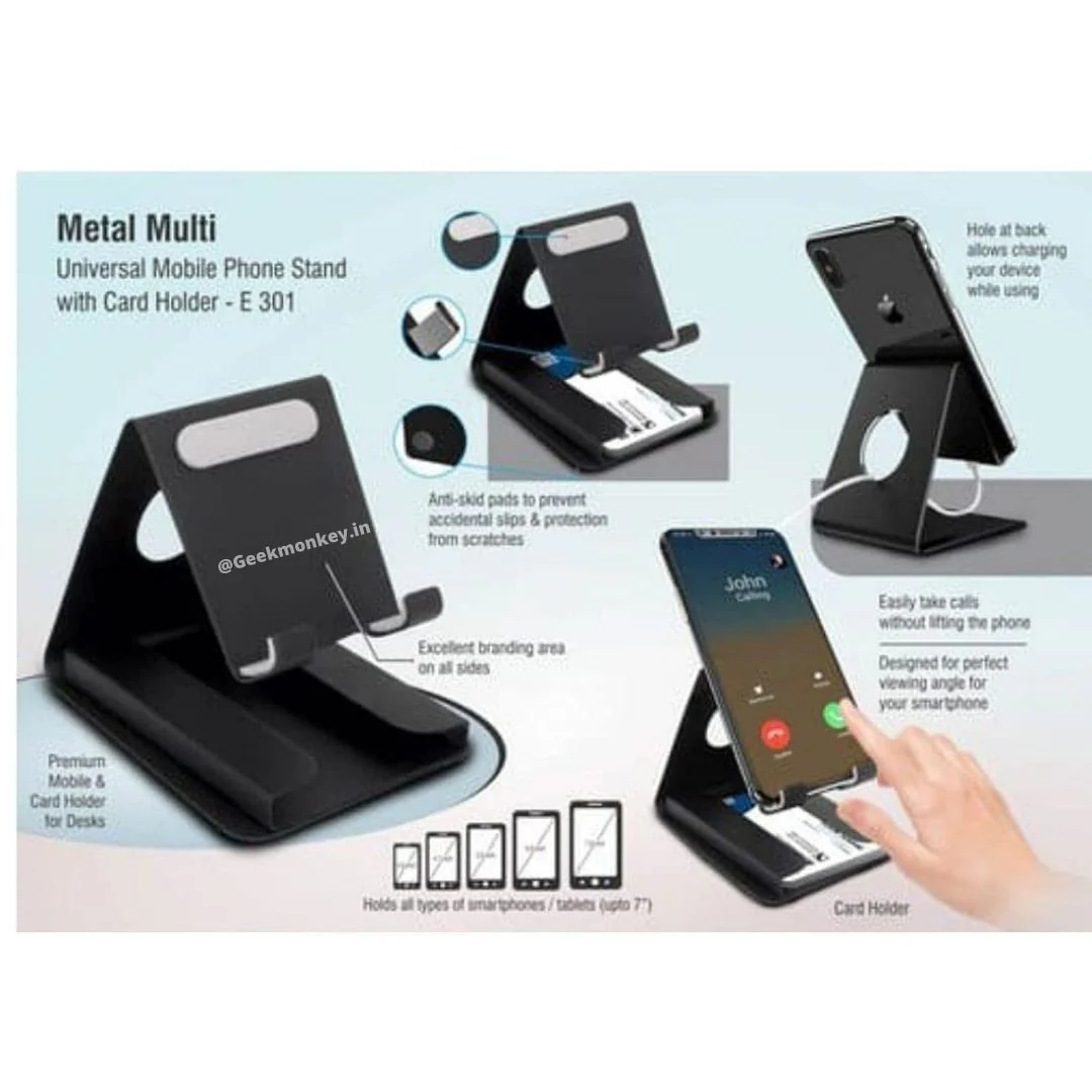 Mobile Phone Stand with Card Holder - WFH Essentials - Image 4