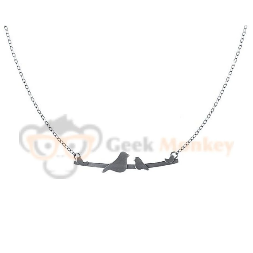 Mother and Baby Necklace - Baby Bird Necklace - Image 3