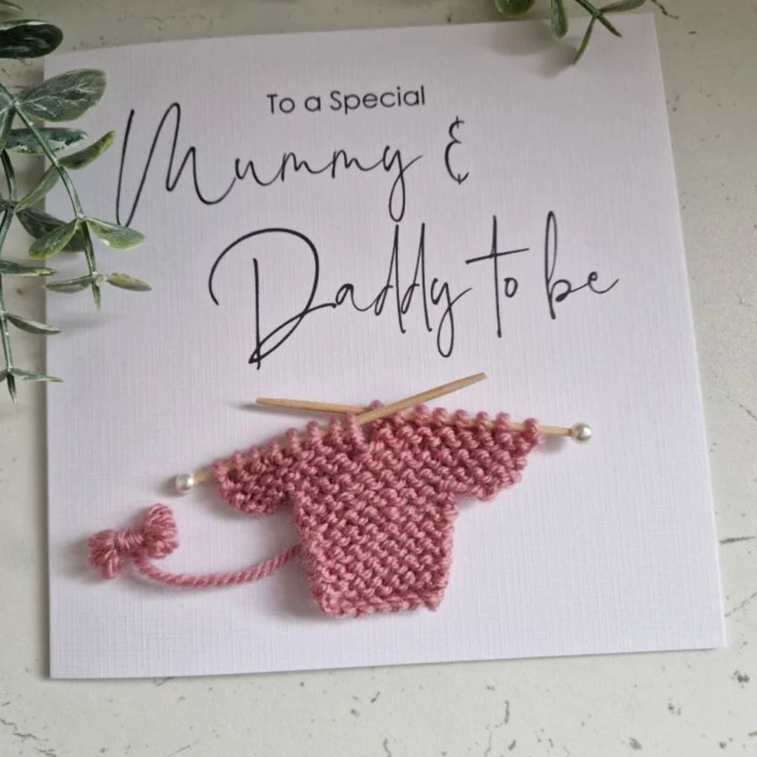 Handmade “Mummy n Daddy To Be” Greeting Card  – Add-On Only